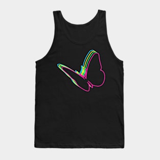 Butterfly 80s Neon Tank Top